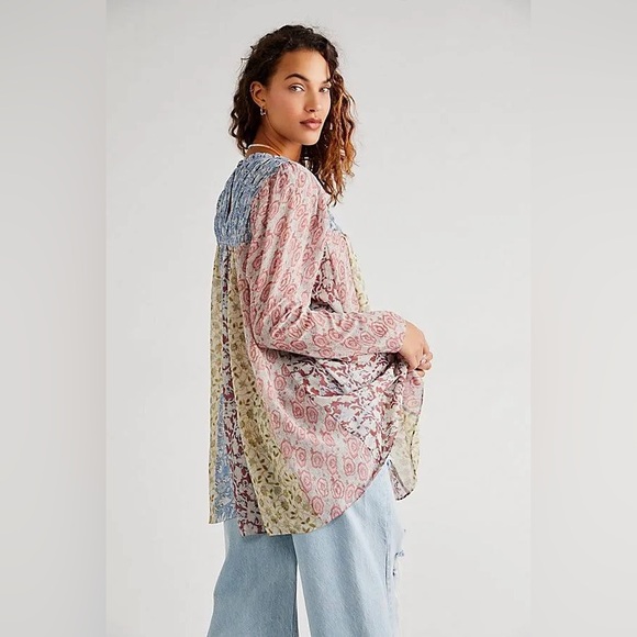 Free People Merrie Mix Print Tunic - Picture 10 of 14